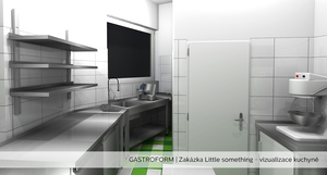 Little something - vizualizace kuchyně ve 3D - Gastroform