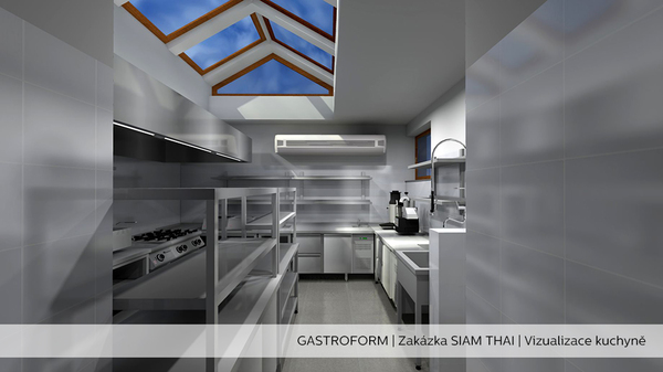 3D Vizualizace kuchyně