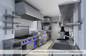 Gastroform - 3D vizualizace Simplé