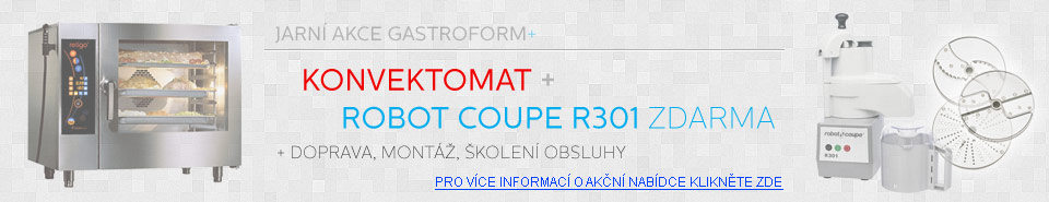 AKCE - Konvektomat Retigo + Robot Coupe R301 Zdarma AKCE - Konvektomat Retigo + Robot Coupe R301 Zdarma
