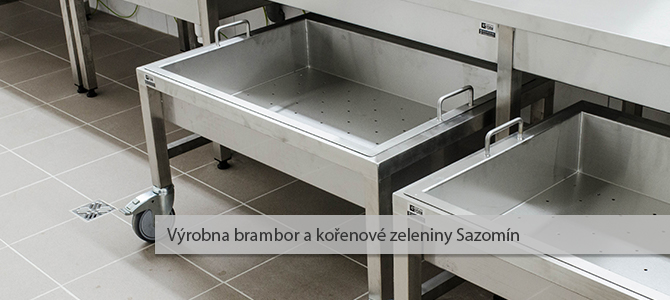 V&yacute;robna brambor a kořenov&eacute; zeleniny Sazom&iacute;n