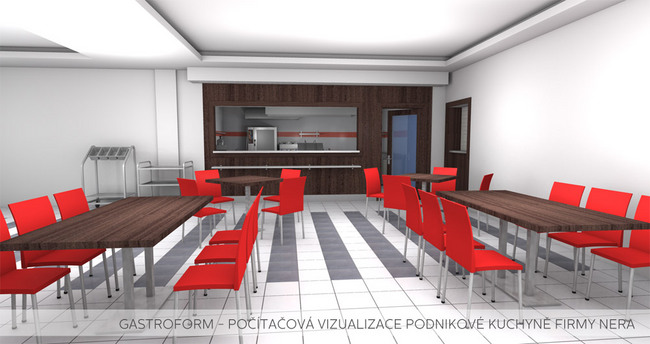 Vizualizace jídelny